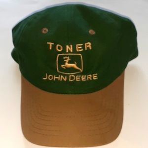 Toner John Deere Green Beige Hat Truckers Cap